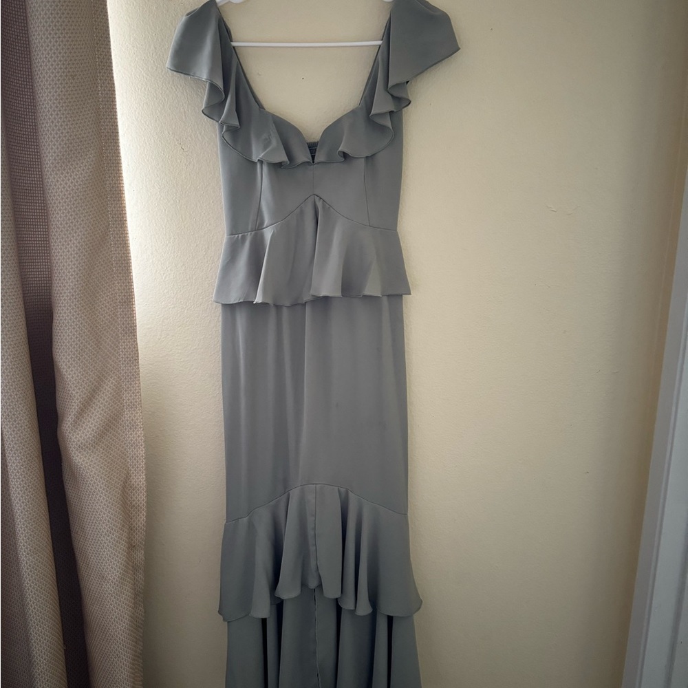 Show me your mumu Reese ruffle dress size xxs sage